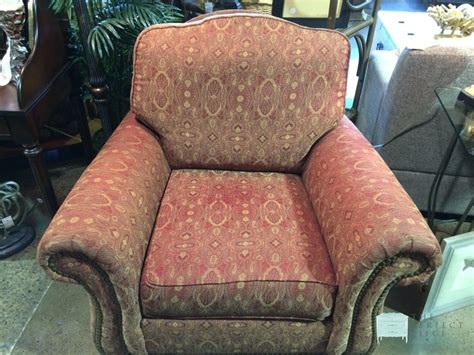 This Pretty Ethan Allen Red And Gold Accent Chair Would Be The Perfect