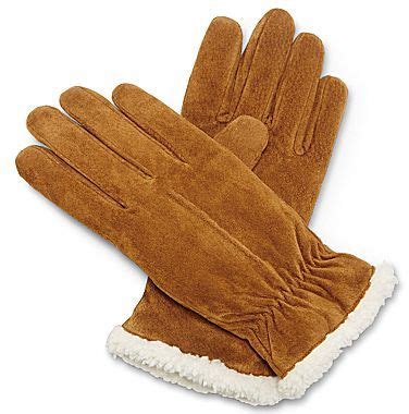 Isotoner Sherpa Fleece Lined Suede Gloves, $40 | jcpenney | Lookastic