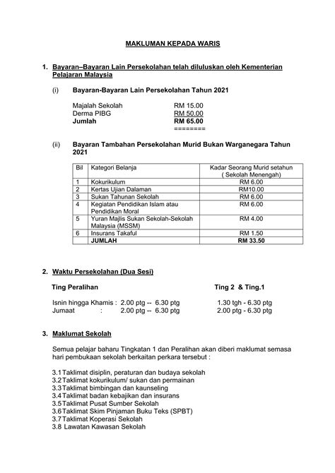 Maklumat Sekolah Pdf