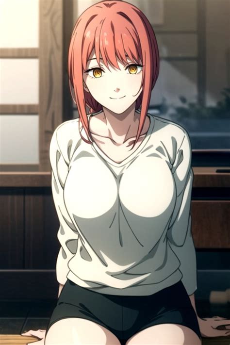 Camiseta Grande Bunda M Dia Makima Chainsaw Man Hentai Ia Pornografia