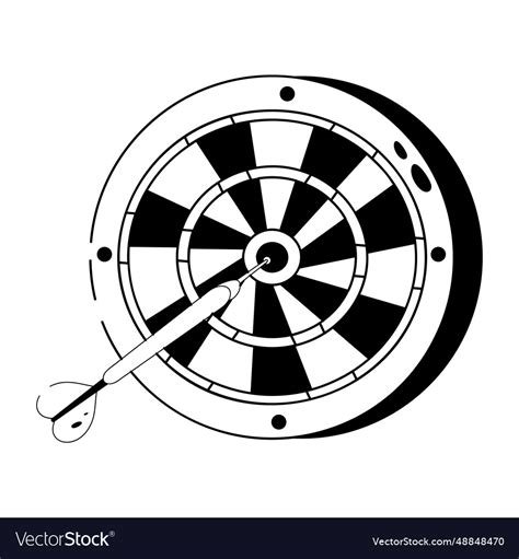 Dartboard Royalty Free Vector Image - VectorStock