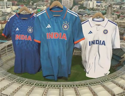 New Adidas India Cricket Jersey 2023 Odi Test And T20 Kits Officially