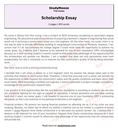 Cancer Scholarship Essay Examples Sitedoct Org