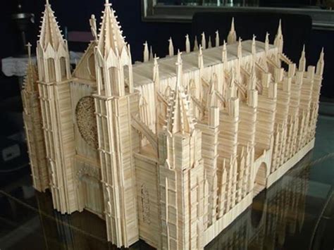 Magníficas Maquetas De Edificios Con Palillos Arte Todo Mail