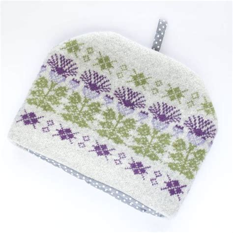 Scottish Thistle Knitted Tea Cosy By Clova Knits Tea Cosy Scottish