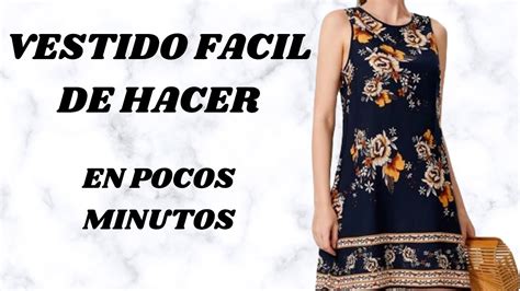 Como Hacer Un Vestido Facil Sencillo Tutorial De Costura Youtube