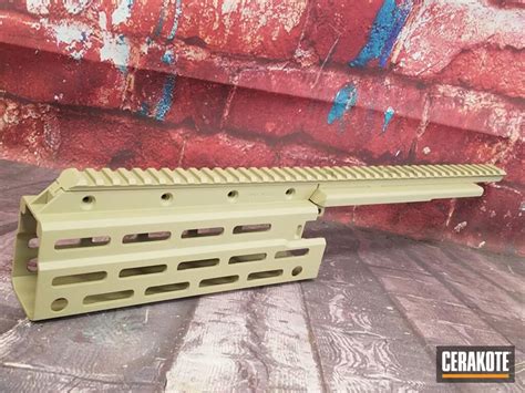 AR-15 Handrail with Desert Sand | Cerakote