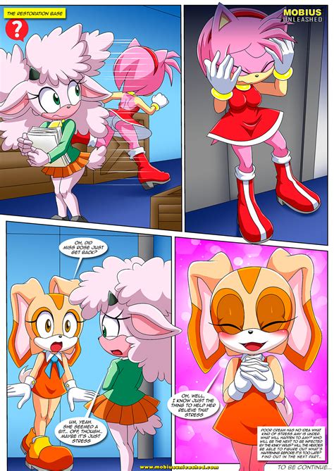 Rule 34 Amy Rose Bbmbbf Blush Cameltoe Comic Comic Page Cream The