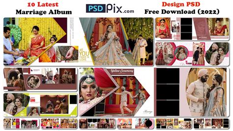 10 Latest Marriage Album Design PSD Free Download (2022) - PSDPIX.COM