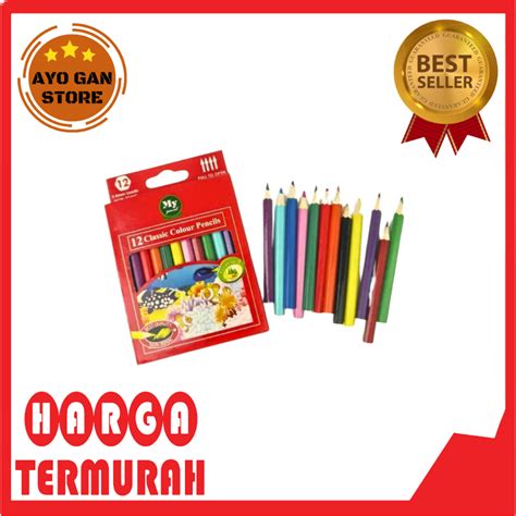 Jual Pensil 12 Warna Mini My Pencil Shopee Indonesia