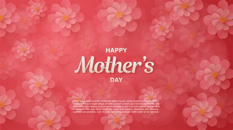 Pink Floral Mothers Day Background 1072415 Vector Art At Vecteezy