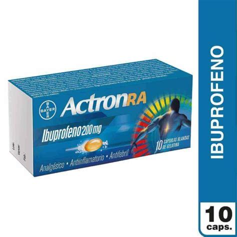 Actron Ra Mg Ibuprofeno C Psulas Blandas De Gelatina