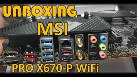 Msi Pro X670 P Wifi Built With Amd Ryzen 9 7950x Am5 Youtube