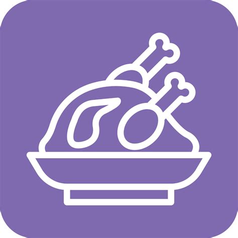 Roast Chicken Icon Vector Design 22823939 Vector Art at Vecteezy