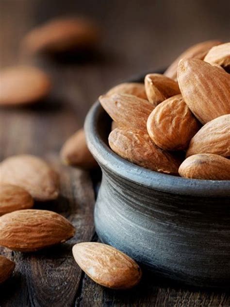 Almonds Soaking And Drying Recipe Raw Almonds Soaked Almonds