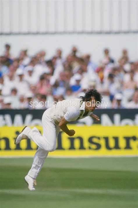 Imran Khan Pakistan v England Headingley 1987 Photo | Cricket Posters | Imran Khan