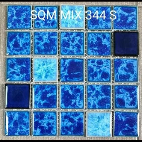 Jual Keramik Mosaic Kuda Laut Mass Tile Untuk Kolam Renang Semarang