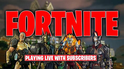 Fortnite Live Playing With Viewers New Season Battle Pass More