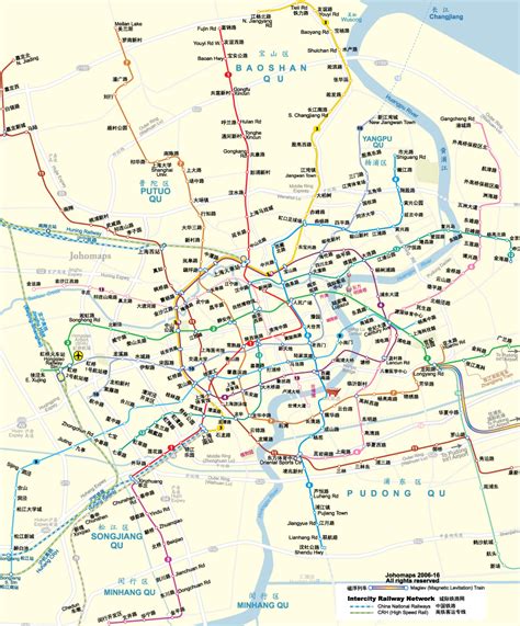 Metro Map of Shanghai - JohoMaps