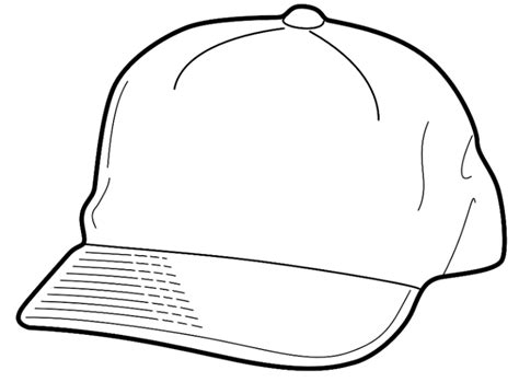 Baseball Cap Coloring Pages Coloring Nation