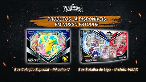 PlayGround Game Store on Twitter Box Pikachu V e Box Urshifu VMAX já