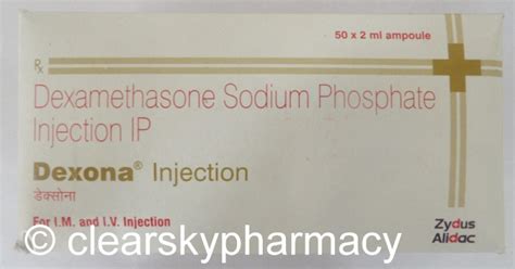 Dexamethasone Sodium Phosphate Injection Dexona 4 Mg Injection Side Effects Buy Online