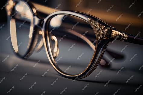 Premium Ai Image Closeup Of Eyeglasses Ai Generated