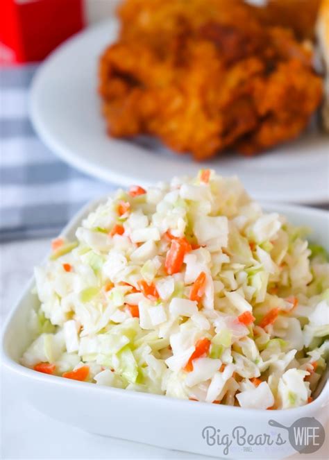 Copycat KFC Coleslaw Recipe - Big Bear's Wife - Great for Cookouts!