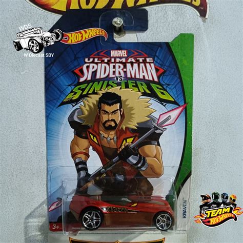 Jual Hot Wheels Ettorium Kraven Marvel Ultimate Spiderman Sinister 6 Hobi Mainan Mobil Kolektor