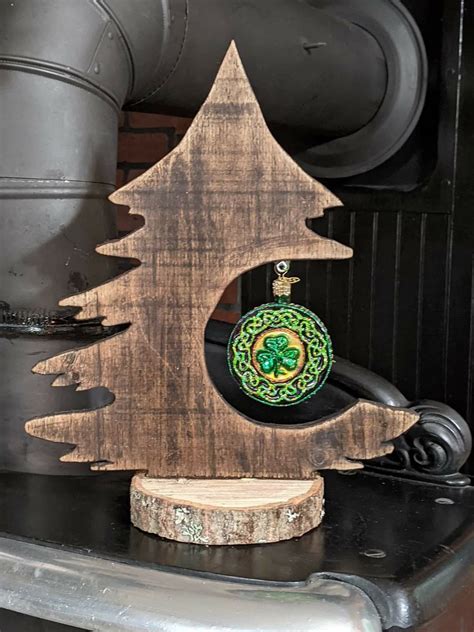 Rustic Wooden Christmas Tree Decoration