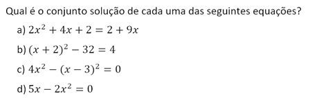 Aulas Do 8º Ano Sobre Resolução De Equações Incompletas Do 2º Grau