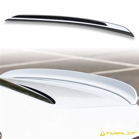 Fyralip Y15 Painted Gloss Black Custom Trunk Lip Spoiler Duckbill For