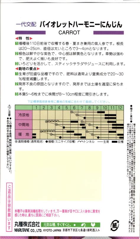 カラフルニンジン 種 『バイオレットハーモニー』 丸種1万粒 たね根菜の種ニンジン色ニンジン 種兵ネットショッピング