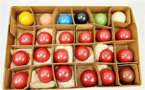 Boxed Set Of Vintage S Crystalate Inch Snooker Pool Balls