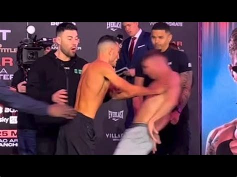 Bad Blood Gomez Jr Launches Levi Giles At Weigh In For English Title