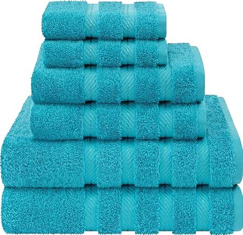 American Soft Linen Luxury 6 Piece Towel Set 2 Bath Towels 2 Hand Towels 2 Washcloths 100