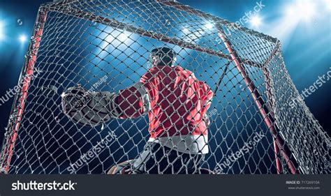 Ice Hockey Goalie Saves Goal On Stock Photo 717269104 | Shutterstock