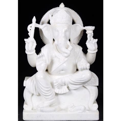 Jaipurcrafts White Marble Ganesha Statue Packaging Type Wodden Box At