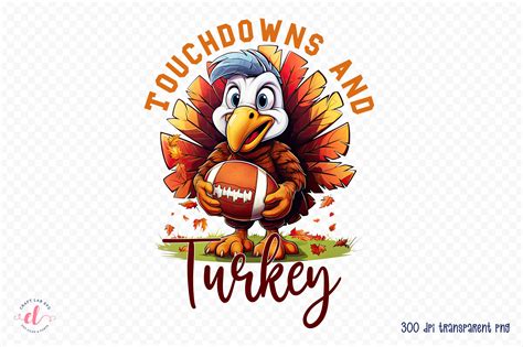 Thanksgiving Turkey Football Cartoon