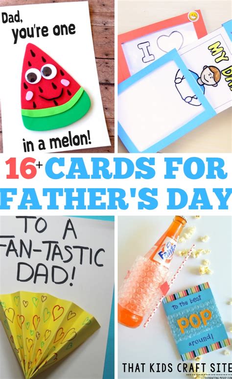 16+ Adorable Father's Day Cards for Kids to Make - That Kids' Craft Site