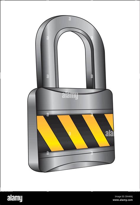 chrome combination padlock stock vector images alamy
