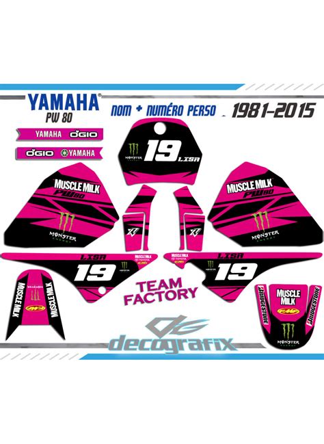 Xride Fr Vous Propose Un Kit Deco Yamaha Piwi Factory Team Rose