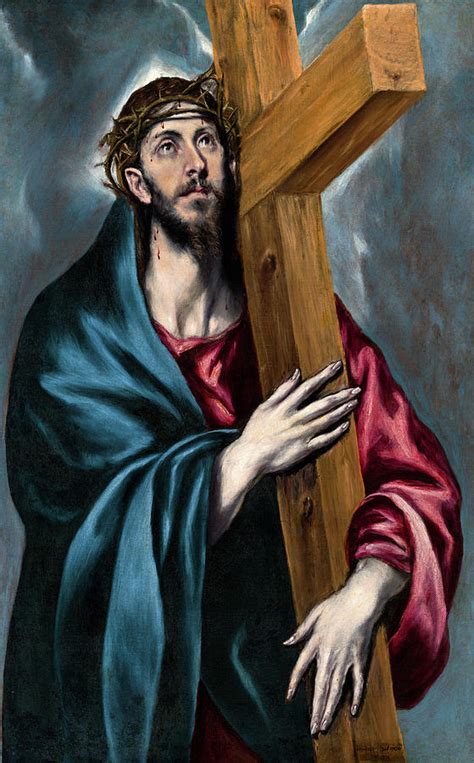 Christ Carrying The Cross 1590 1595 Painting By El Greco Pixels