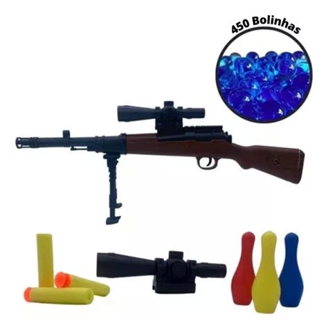 Fuzil De Brinquedo Sniper Lan A Bolinhas De Gel E Dardos Parcelamento