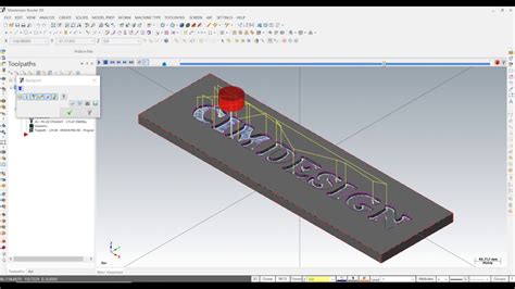 Cnc Engraving In Routing In Mastercam Of Letters Or Text In Mdf Or Wood