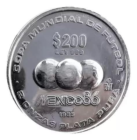 Moneda Pesos Onzas Plata Pura Mundial Futbol Mexi Env O Gratis