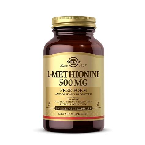 SOLGAR L METHIONINE 500MG 90S Buy Health Products At Healthy U