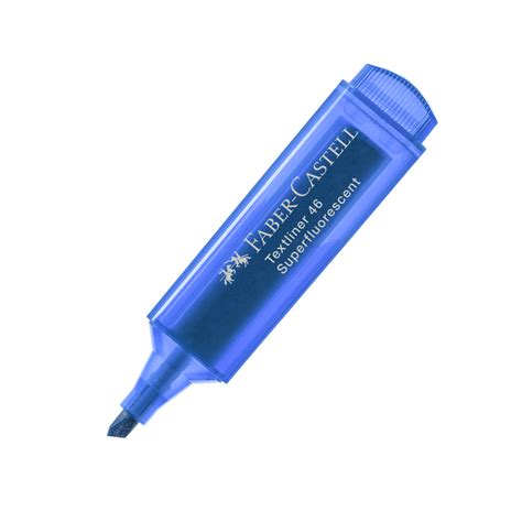 Destacador Faber Castell Textliner 46 Súper Fluorescente Azul