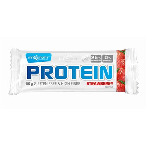 Maxsport Strawberry Protein Bar Gluten Free Gr Balaskas