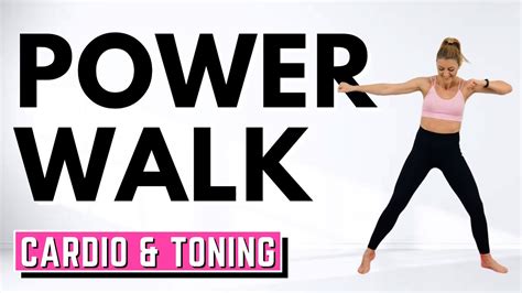 Min Power Walk For Fat Burn Toningall Standingno Jumpingsteady